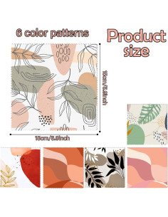 Paño de limpieza de gafas BHAHB 6 PCS microfibra 16x16 cm 2