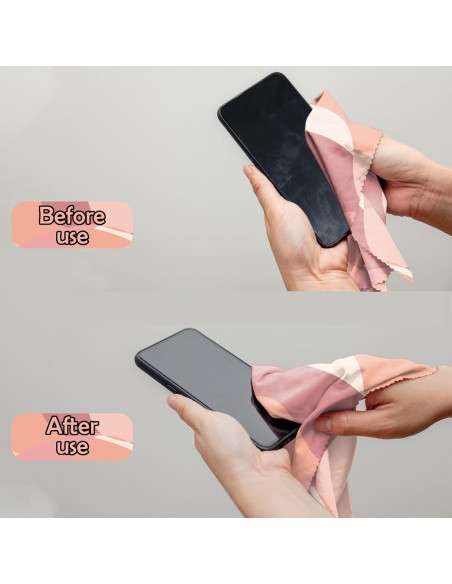 Paño de limpieza de gafas BHAHB 6 PCS microfibra 16x16 cm