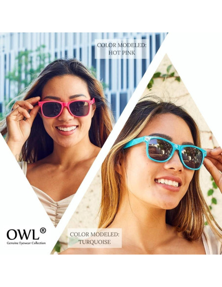 Paquete de 10 Gafas de Sol Rectangulares OWL UV400 Unisex Paquete de 10 Gafas de Sol Rectangulares OWL UV400 Unisex