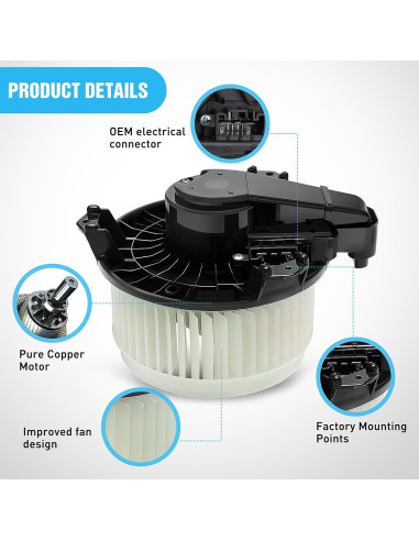 Motor de Soplador de Calefacción HVAC Nilight para Toyota y Lexus