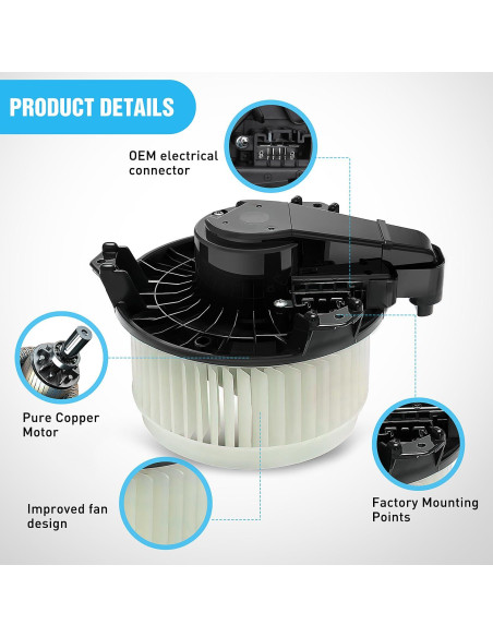 Motor de Soplador de Calefacción HVAC Nilight para Toyota y Lexus