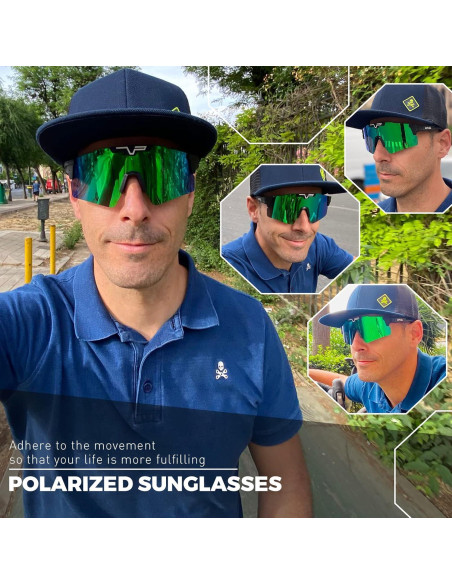Gafas de Ciclismo KAPVOE Polarizadas UV400 Unisex