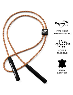 Correa de Gafas Pilotfish de Cuero Trenzado Unisex 2