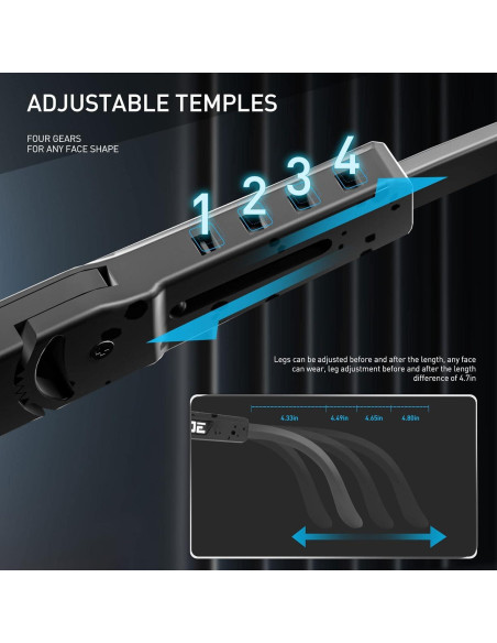 Gafas de Ciclismo KAPVOE Polarizadas UV400 Unisex