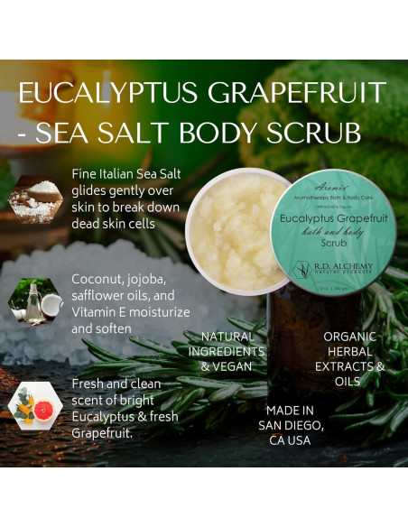 Exfoliante Corporal Natural RD Alchemy Eucalipto Pomelo 300g Exfoliante Corporal Natural RD Alchemy Eucalipto Pomelo 300g