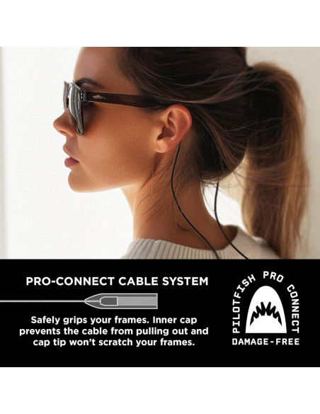 Correa de Gafas Pilotfish de Cuero Trenzado Unisex