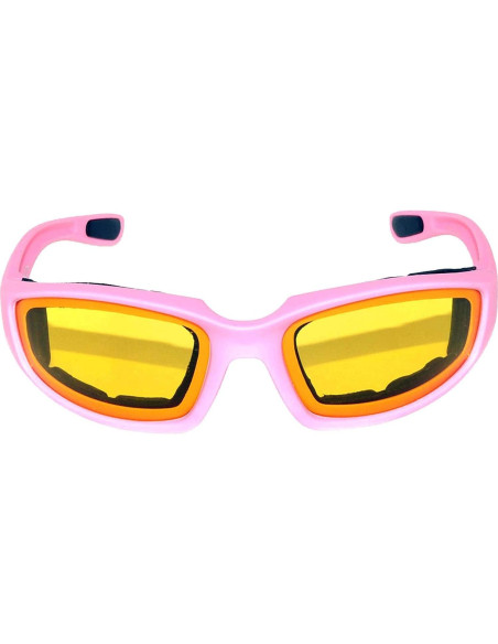 Gafas de Motocicleta para Mujeres Rosa UV400 con Espuma