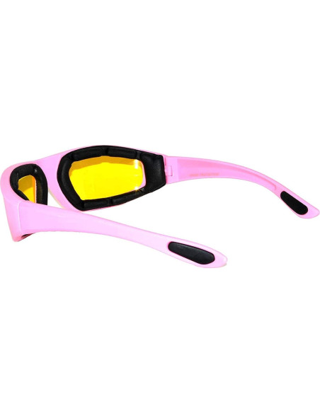 Gafas de Motocicleta para Mujeres Rosa UV400 con Espuma