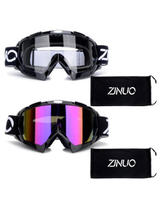 Gafas de Motocross ZJNUO - 2 Paquetes ATV para Niños