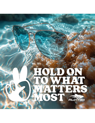 Correa de Gafas Pilotfish de Cuero Trenzado Verde