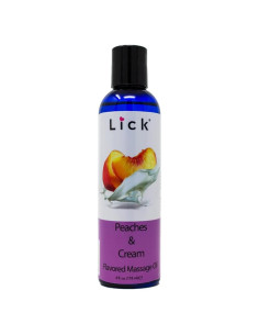 Aceite de Masaje Comestible Lick Durazno y Crema 113.4 g