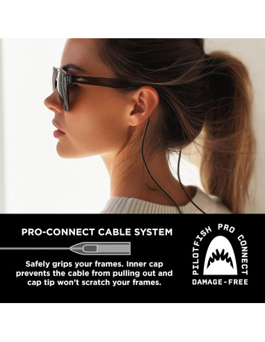 Correa de Gafas Pilotfish de Cuero Trenzado Unisex