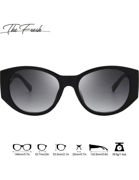 Gafas de Sol Fresco FR1L UV400 para Mujeres - Negro/Púrpura Gafas de Sol Fresco FR1L UV400 para Mujeres - Negro/Púrpura
