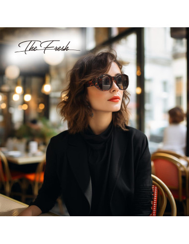 Gafas de Sol Fresco FR1L UV400 para Mujeres - Negro/Púrpura