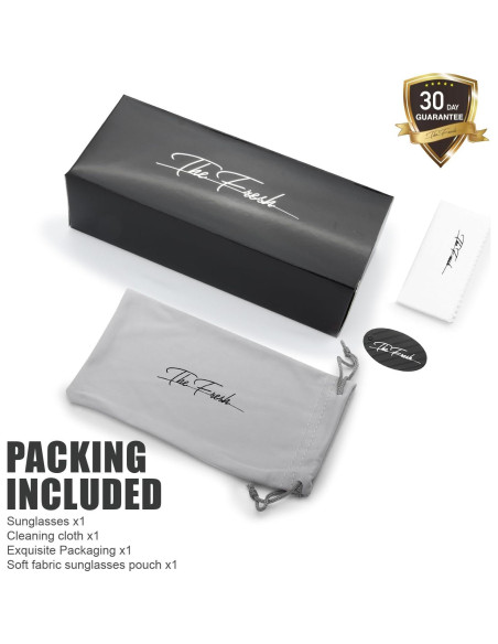 Gafas de Sol Fresco FR1L UV400 para Mujeres - Negro/Púrpura Gafas de Sol Fresco FR1L UV400 para Mujeres - Negro/Púrpura