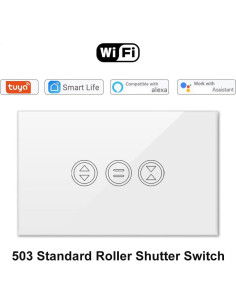 Interruptor WiFi ZMIN para Cortinas Motorizadas - Estilo Negro 2