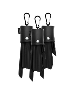 Paño de Microfibra Purgenic 3 Paquetes para Gafas Negro