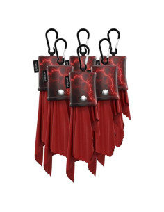 Paño de Microfibra Purgenic 6 Paquetes Rojo para Gafas