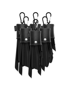 Paño de Microfibra Purgenic 6 Paquetes para Gafas Negro