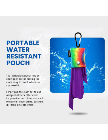 Paño de Microfibra Purgenic con Bolsillo - 1 Paquete Tie Dye
