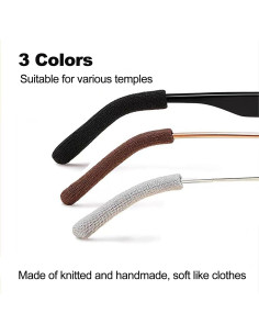 Cojín Antideslizante para Orejas de Gafas Fusanwin - 3 Pares 2