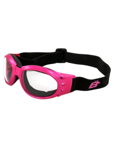 Gafas de Moto Eagle Pink Anti Fog UV400 para Mujeres