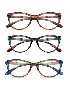Paquete de 3 Gafas de Lectura Anti Luz Azul UV400 Unisex