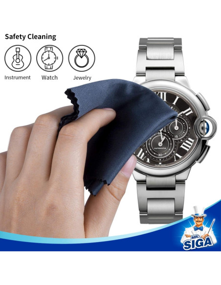 Paños de Microfibra MR.SIGA para Lentes y Pantallas - 6 Unidades