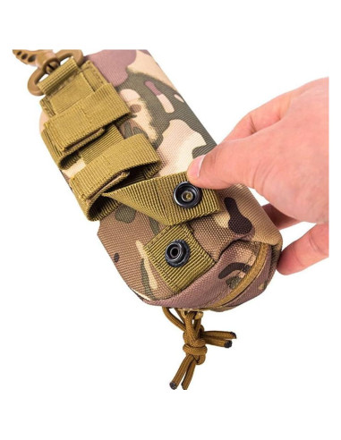 Estuche de Gafas Táctico MOLLE Negro 17x8x5 cm Resistente