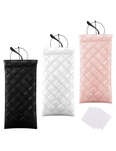 Funda Suave para Gafas de Sol Patelai - 3 Piezas PU Cuero
