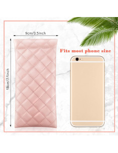 Funda Suave para Gafas de Sol Patelai - 3 Piezas PU Cuero 2