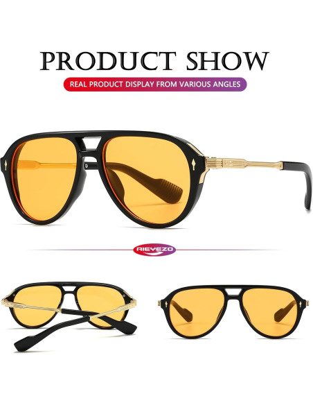 Gafas de Sol AIEYEZO Aviador Retro UV400 Unisex