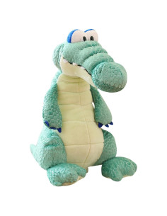 Cocodrilo de peluche ELAINREN 25 cm verde suave