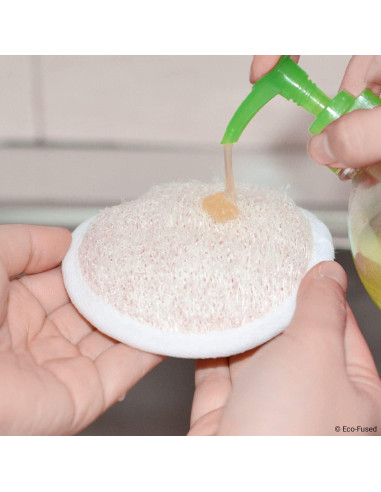 Esponjas de Lufa Natural Eco-Fused - Paquete de 5 Unidades