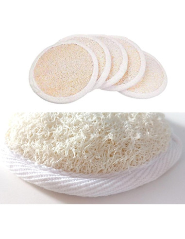 Esponjas de Lufa Natural Eco-Fused - Paquete de 5 Unidades
