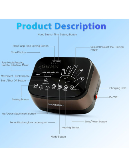 Guantes Robóticos de Rehabilitación KWYBOW XL Mano Derecha