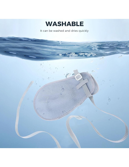 Mittens de restricción médica WONDSIGHIN, 2 piezas, malla grande