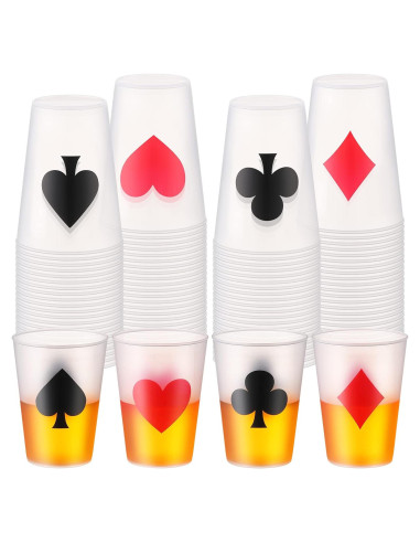 Tazas de Fiesta de Casino Hoolerry 72 Piezas 9 oz