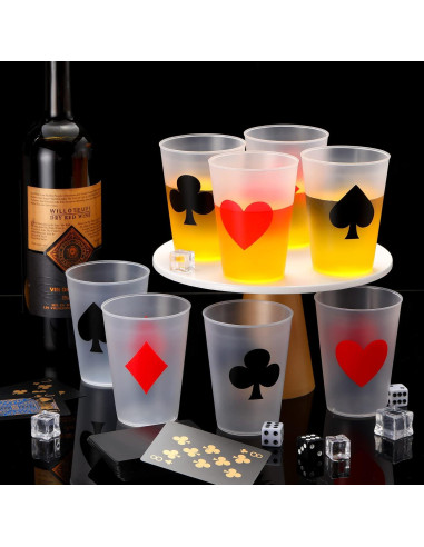 Tazas de Fiesta de Casino Hoolerry 72 Piezas 9 oz