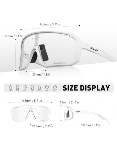 Gafas de Ciclismo SCVCN DZ-S62 Fotoquímicas UV400