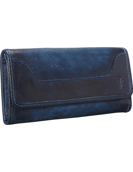 Billetera de Cuero Frye Melissa para Mujeres - Compacta Beige