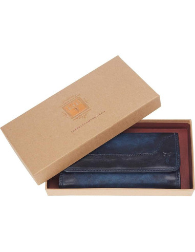 Billetera de Cuero Frye Melissa para Mujeres - Compacta Beige