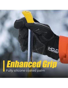 Guantes de Trabajo Impermeables Handlandy Térmicos 3M Negros 2