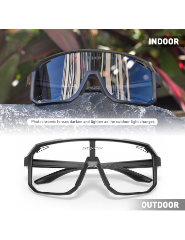 Gafas de Ciclismo SCVCN Fotoquímicas UV400 Negro