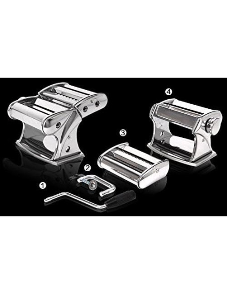 Máquina para hacer pasta OVENTE PA615S acero inoxidable 7 grosores