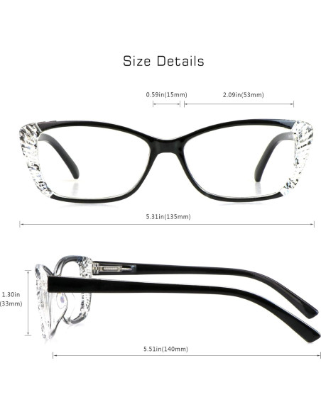 5 Pares de Gafas de Lectura VisionGlobal con Luz Azul