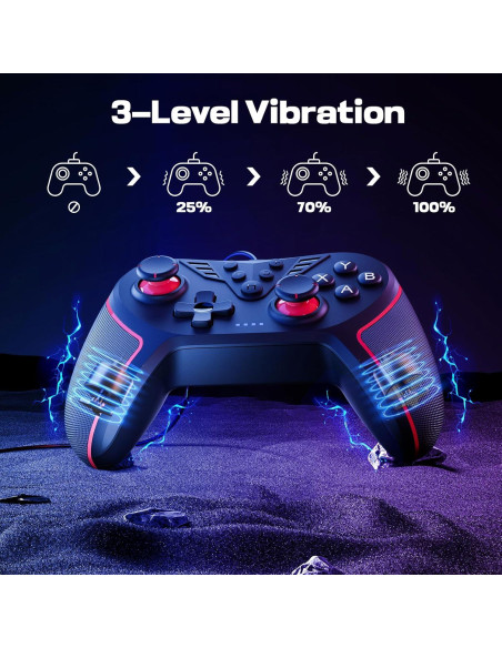 Controlador PC RivalPlay con cable y vibración ajustable