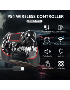 Controlador Inalámbrico SZDILONG para PS4 con Joystick 6 Ejes 2