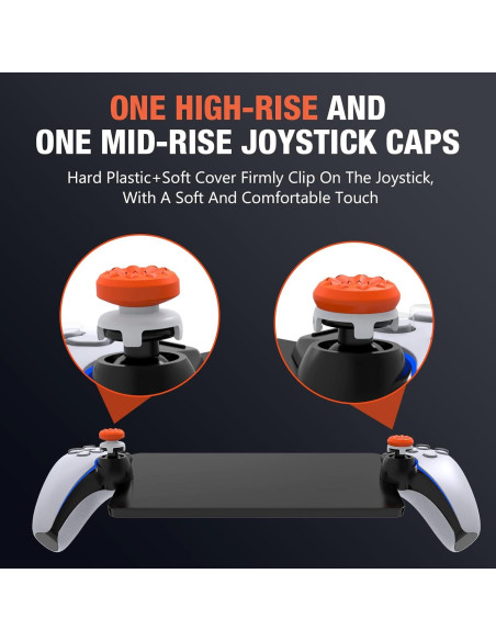 Caps de Joystick para PS5 Hzxkqmil 1 Alto y 1 Medio
