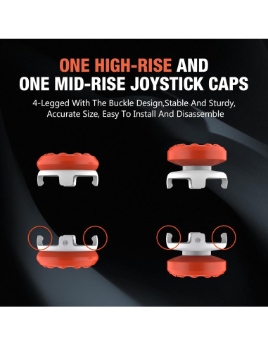 Caps de Joystick para PS5 Hzxkqmil 1 Alto y 1 Medio